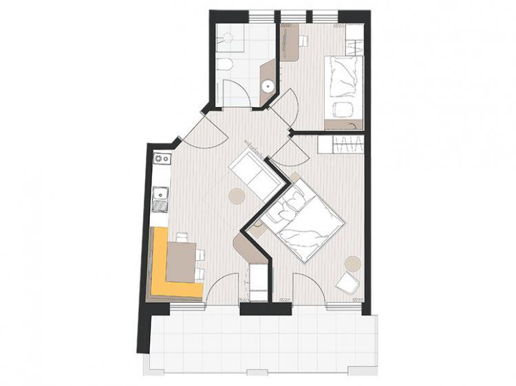 Sketch apartment Segenbühel