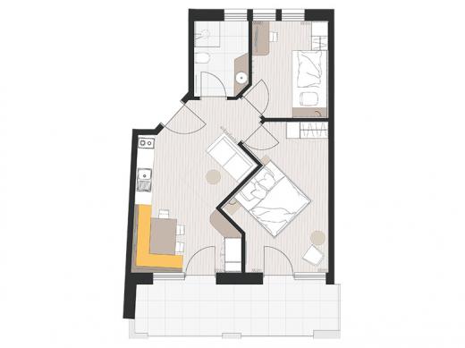 Sketch - apartment Segenbühel