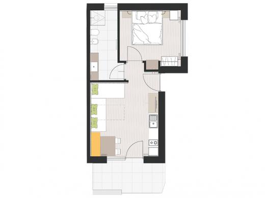 Sketch - apartment Zenoberg