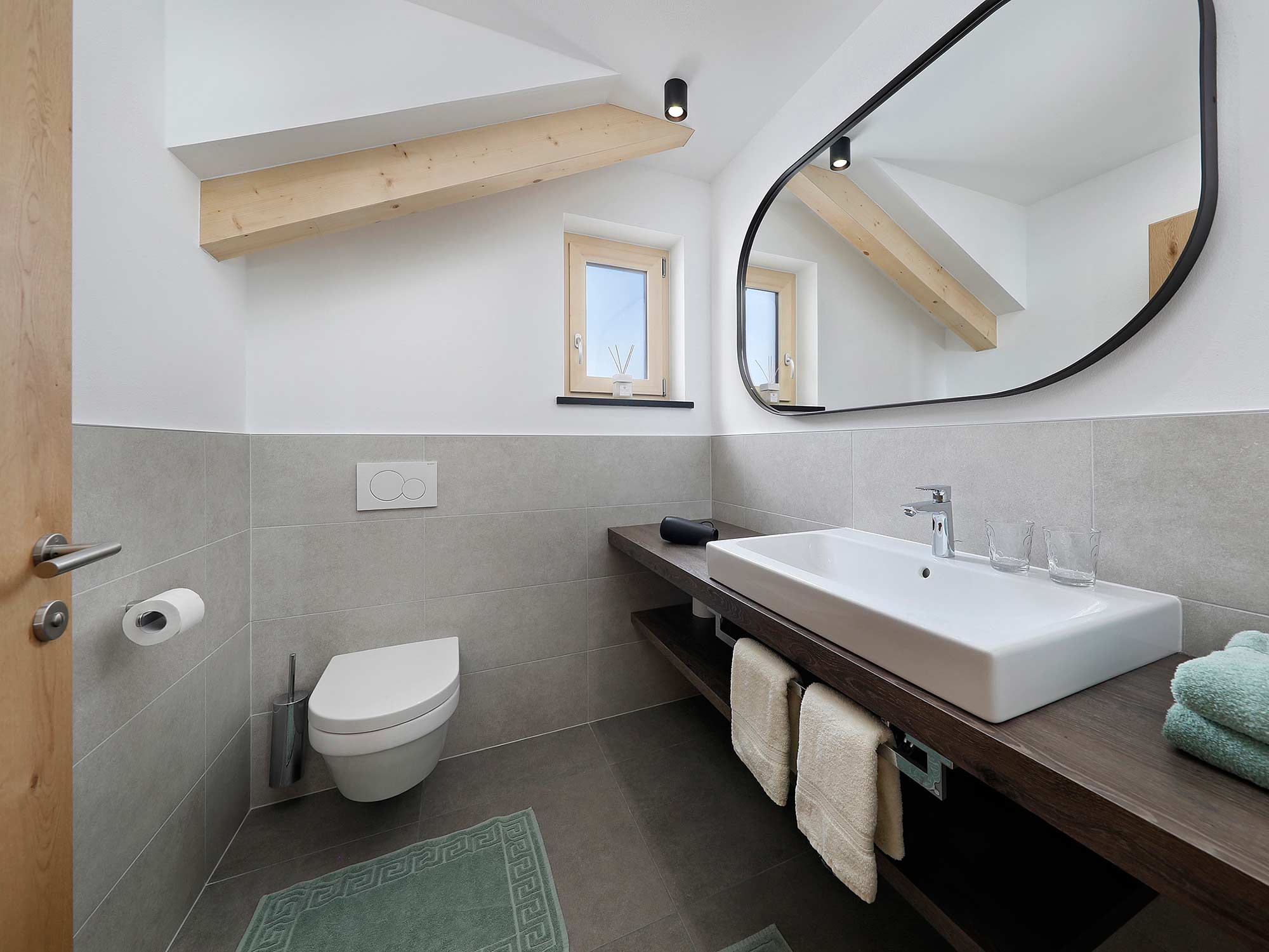 Bathroom with window and shower